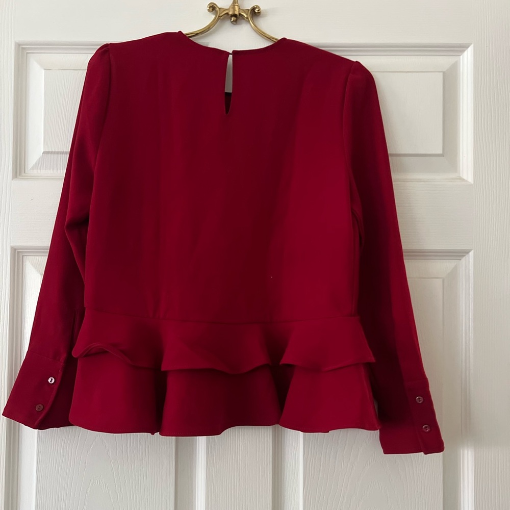 Zara Elegant Red Women's Top - Picture 5 of 5